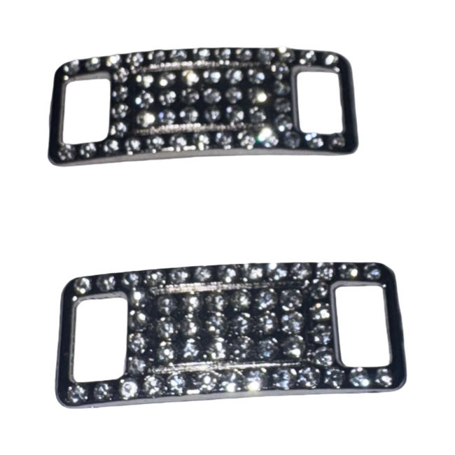 Accesorii pentru șireturi cu cristale – set 2 bucăți