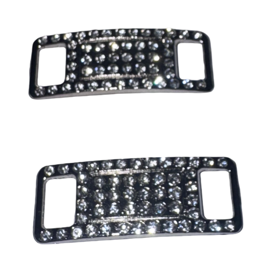 Accesorii pentru șireturi cu cristale – set 2 bucăți