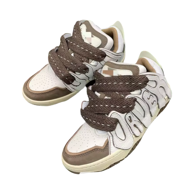 Sireturi late tip Lanvin de bumbac