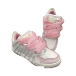 Sireturi late tip Lanvin de bumbac