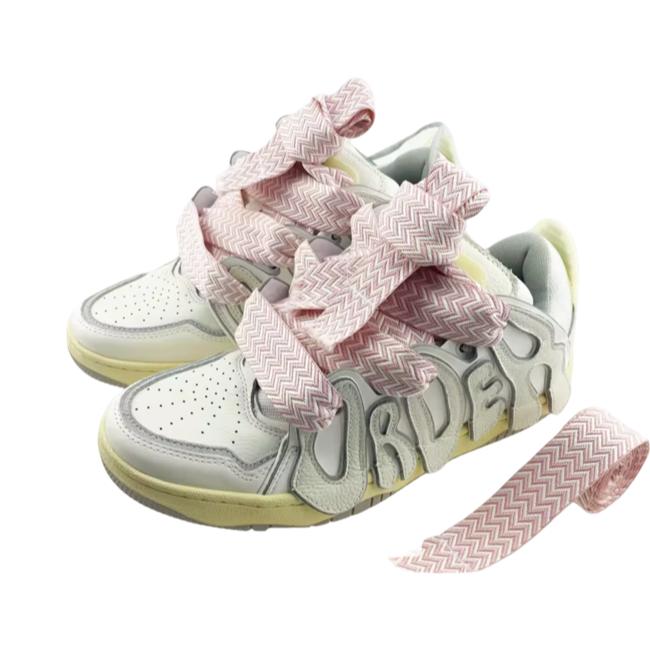 Sireturi late tip Lanvin de bumbac