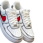 Nike Air Force Cartoon Outline Custom Sneakers