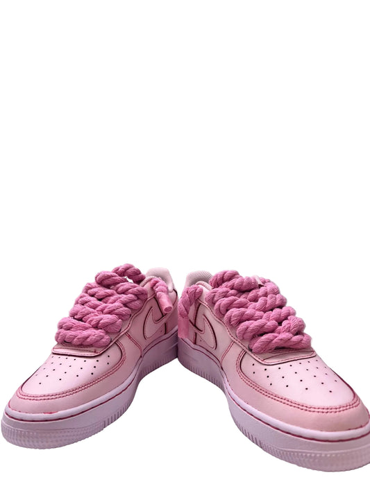Nike Air Force Pink Rope Custom