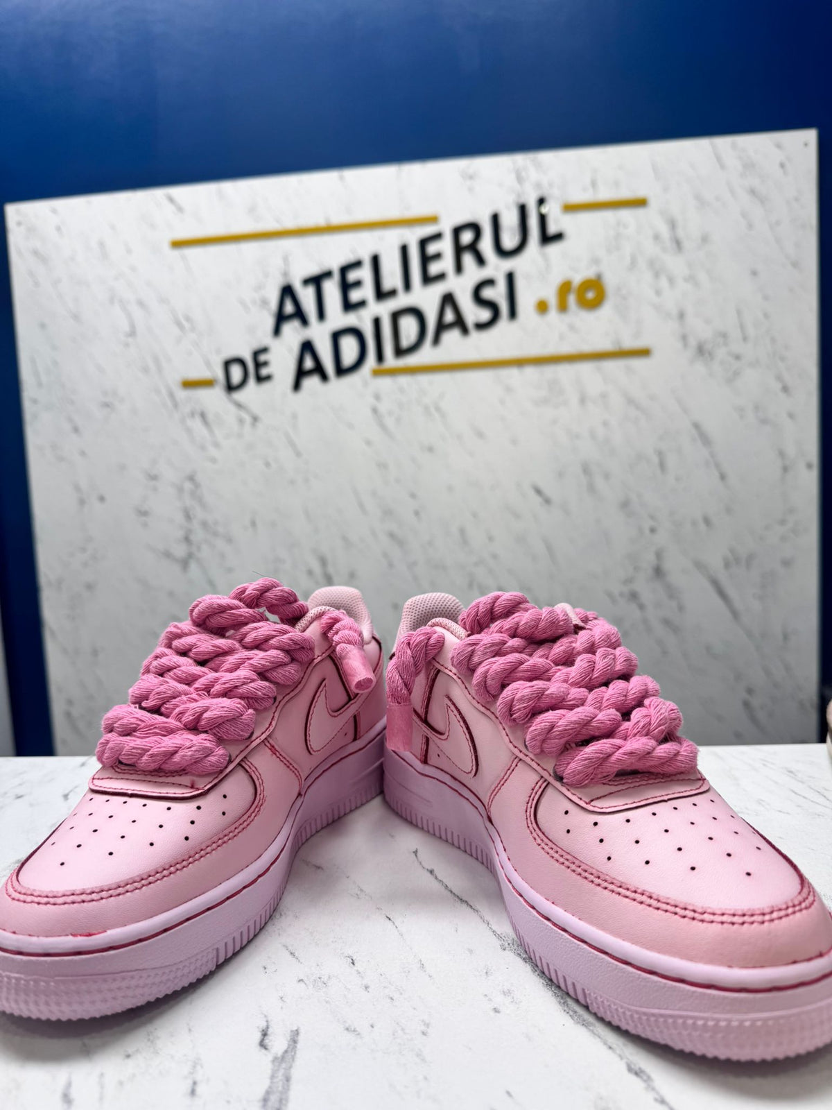 Nike Air Force Pink Rope Custom
