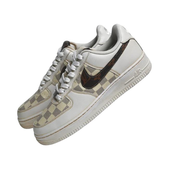 Nike Air Force Luxury Pattern – Signature Beige