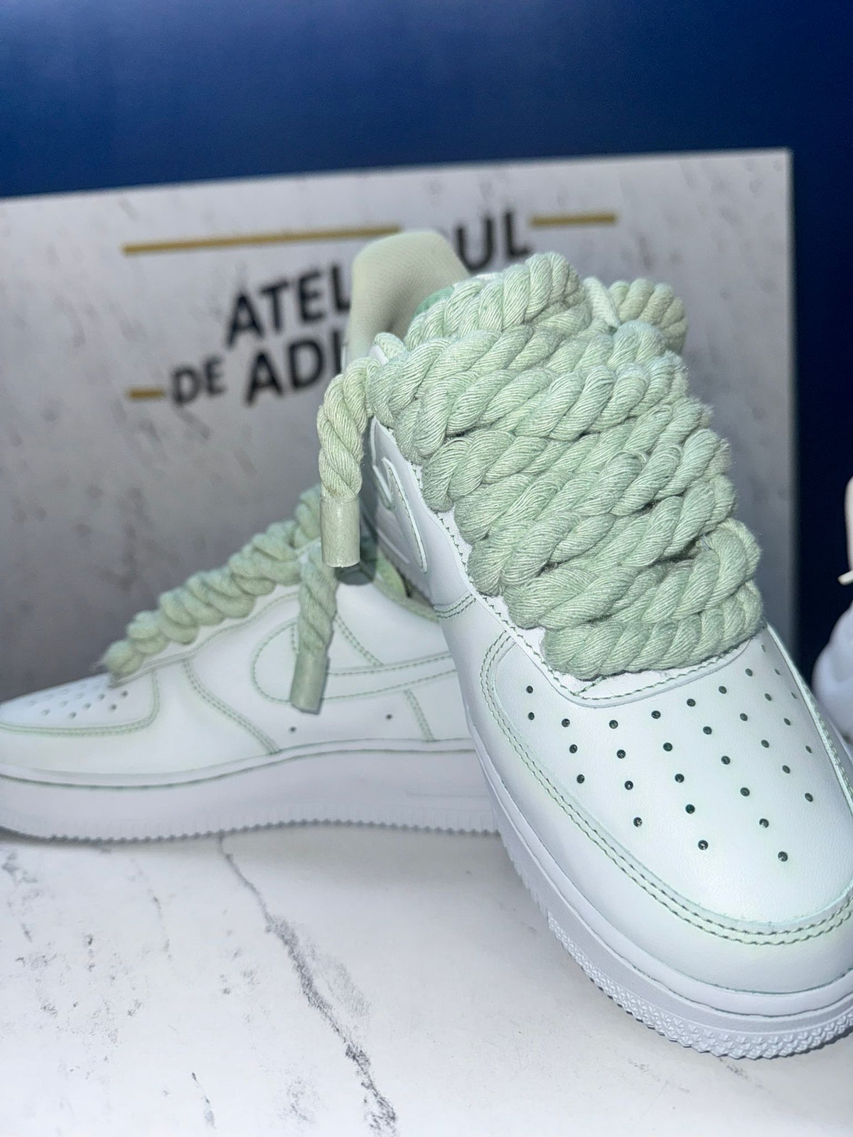 Nike Air Force AF1 Cloud Mint AF1 – Rope Edition
