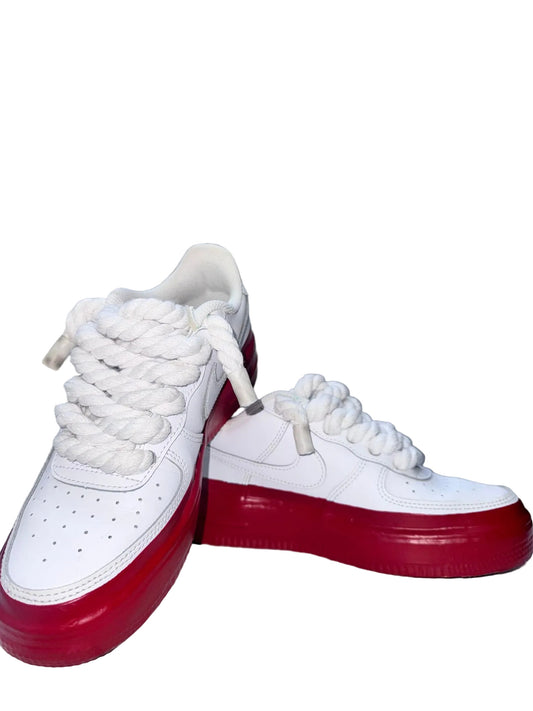 Nike Air Force AF1 Red Drip Sole